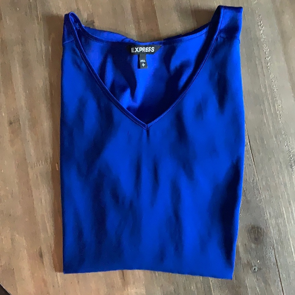 Express Royal blue short sleeve top